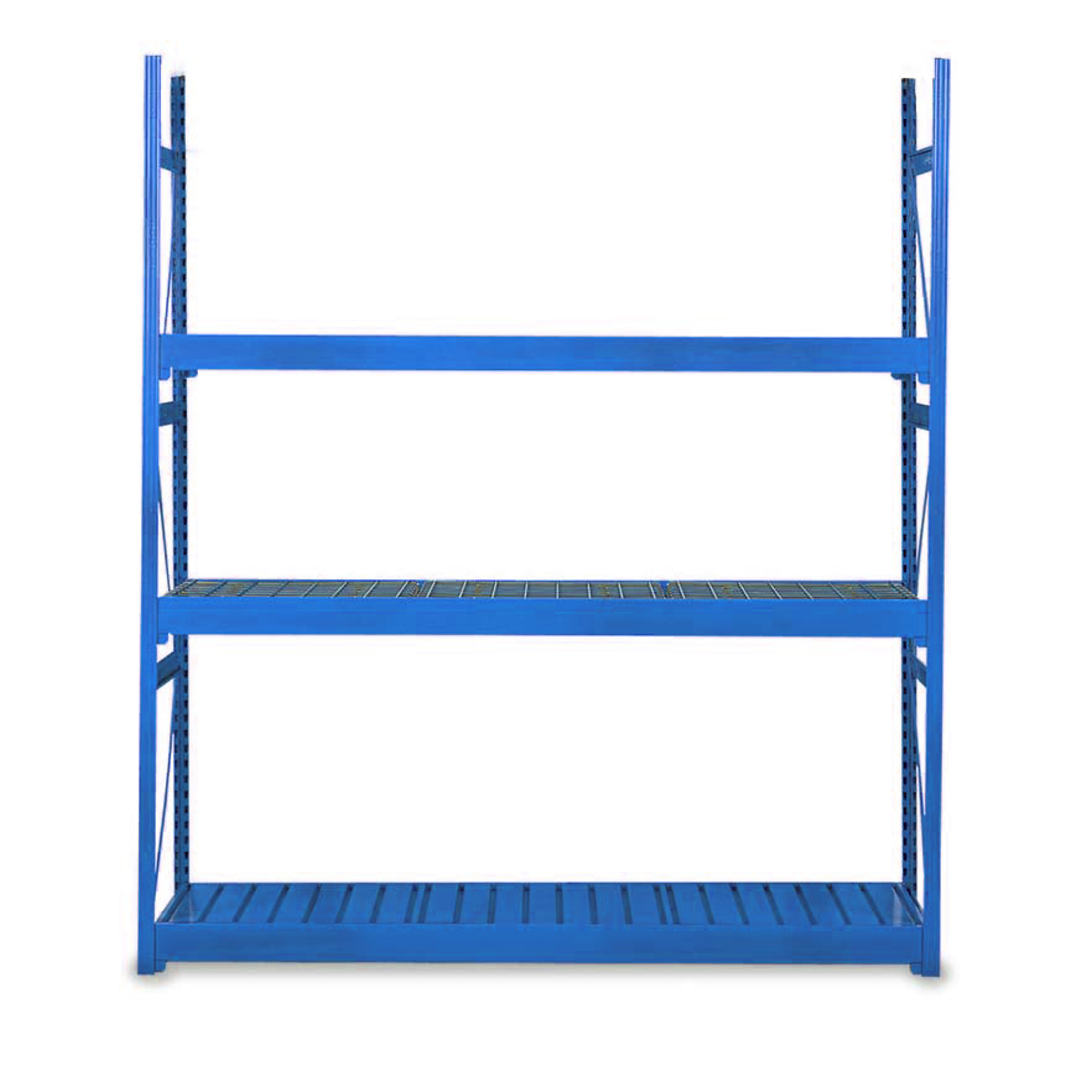Equipto, V-Grip Bulk Rack-- Starter 4 x 8 x 5 High, Height 60 in, Width 96 in, Depth 48 in, Model# 1015D84S-BL